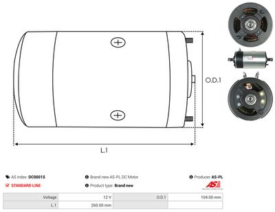 MOTOR ELECTRIC AS-PL DC0001S 3
