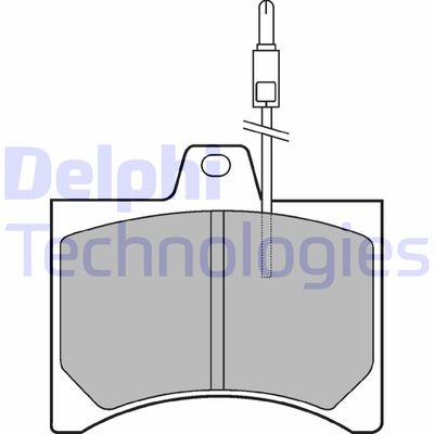 Комплект тормозных колодок, дисковый тормоз DELPHI LP177 для CITROËN LNA