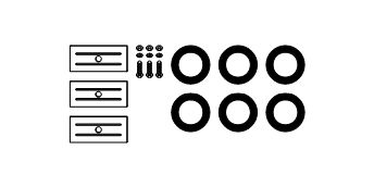 Zestaw montażowy, układ wydechowy HJS 82 13 2644