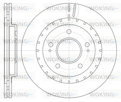 WOKING D61137.10 Тормозные диски  для MITSUBISHI PAJERO (Митсубиши Пажеро)
