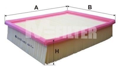 Воздушный фильтр MFILTER K 451 для IRMSCHER OMEGA