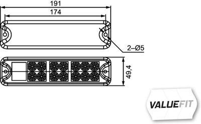 Achterlicht Links/Rechts (LED, 12/24V, met indicator, achteruitrijlicht, met stoplicht, parkeerlicht)