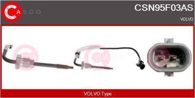 Čidlo, teplota výfukových plynů CASCO CSN95F03AS