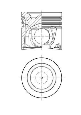 Zuiger (diameter 104mm, STD 3-2,385-2,39)