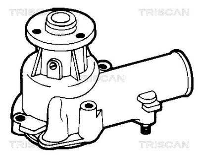 Водяной насос, охлаждение двигателя TRISCAN 8600 15124 для FIAT 132