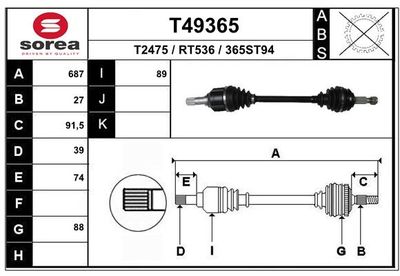 ANTRIEBSWELLE EAI T49365