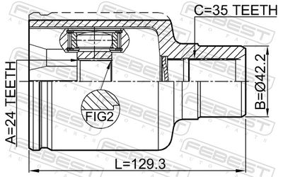 Joint Kit, drive shaft 0511-TRIBRH