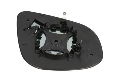 Zijspiegel glas Links (asferisch, chroom) past: MERCEDES CITAN W415 RENAULT GRAND KANGOO II, KANGOO II 11.12-12.20