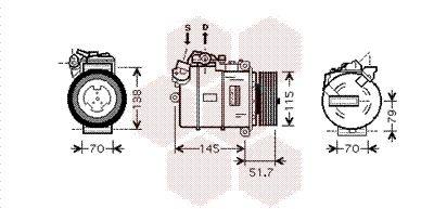 VAN WEZEL Compressor, airconditioning (0600K329)