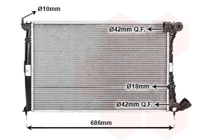 VAN WEZEL Radiateur (09002101)