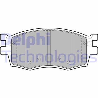 Bromsbeläggssats, skivbroms DELPHI LP1951