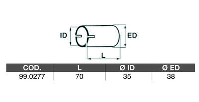CONECTOR TEAVA SISTEM DE ESAPAMENT