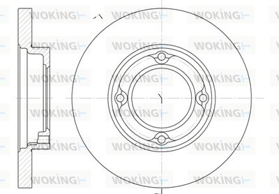 Тормозной диск WOKING D6770.00 для DAIHATSU HIJET