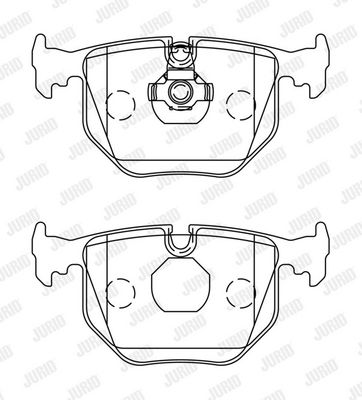 BREMSBELAGSATZ SCHEIBENBREMSE JURID 571918J 1