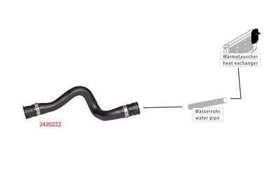 Furtun radiator METZGER 2420222