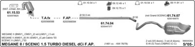 Układ wydechowy IMASAF 566000264
