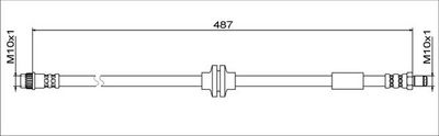 спирачен маркуч METZGER AUTOTEILE 4111792
