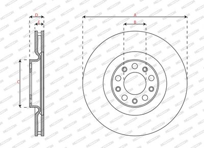 DISC FRANA FERODO DDF3052C 2