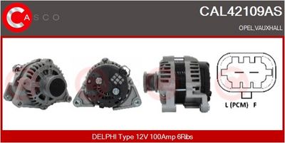 GENERATOR / ALTERNATOR CASCO CAL42109AS