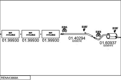 SISTEM DE ESAPAMENT MTS RENA43868A005265