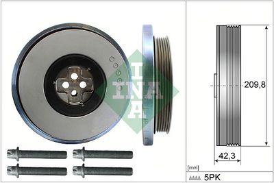 Zestaw koła pasowego, wał korbowy SCHAEFFLER INA 544060620
