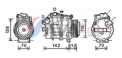 KOMPRESSOR KLIMAANLAGE AVA Clever Choice BWAK427