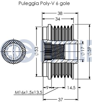 SISTEM ROATA LIBERA GENERATOR RUVILLE 542373 1