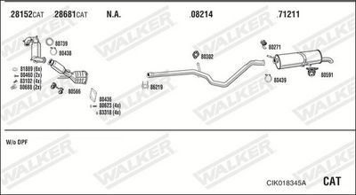 Изпускателна система WALKER CIK018345A