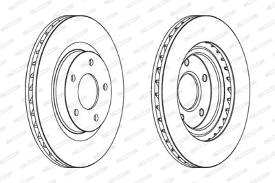 Bromsskiva FERODO DDF1624C