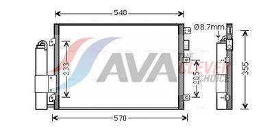 KONDENSATOR KLIMAANLAGE AVA Clever Choice RT5376D