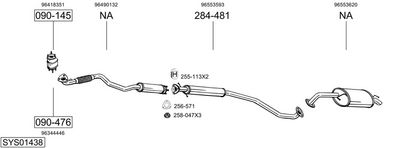 Изпускателна система BOSAL SYS01438