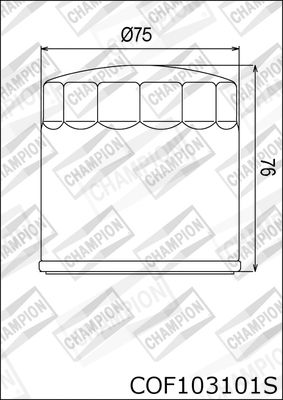 ÖLFILTER CHAMPION COF103101S 1