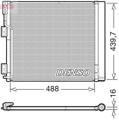 DENSO DCN46028 Радиатор кондиционера  для NISSAN NV200 (Ниссан Нв200)