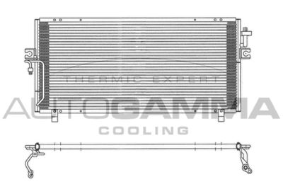 AUTOGAMMA 102726 Радіатор кондиціонера для NISSAN (Ниссан)