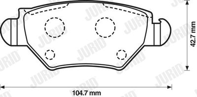 Brake Pad Set, disc brake 573010J