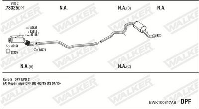 SISTEM DE ESAPAMENT WALKER BWK100817AB