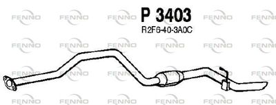 Глушитель выхлопных газов конечный FENNO P3403 для MAZDA E