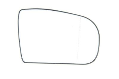 Zijspiegel glas Rechts (asferisch, met verwarming) past: MERCEDES E-KLASA W210 07.99-03.03