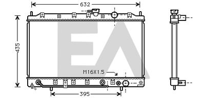 EACLIMA 31R51052 Радиатор охлаждения двигателя EACLIMA для MITSUBISHI SPACE