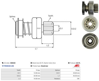 Vorschau Freilaufgetriebe, Starter Ansicht 4