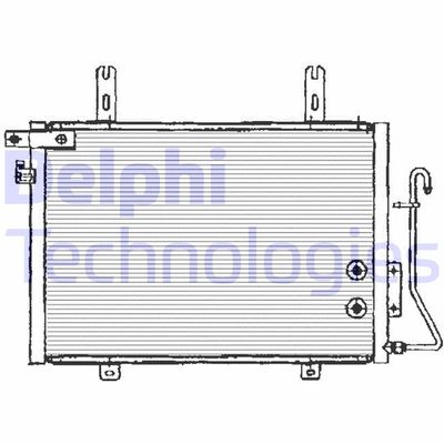 DELPHI TSP0225133 Радиатор кондиционера  для NISSAN KUBISTAR (Ниссан Kубистар)