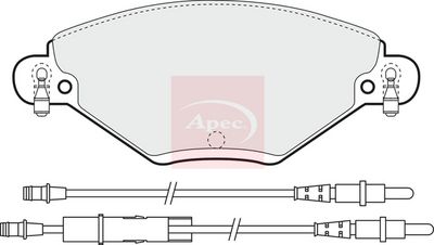 APEC Brake Pad Set, disc brake PAD1259
