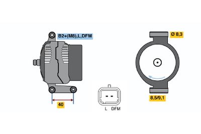 генератор BOSCH 0 124 415 040