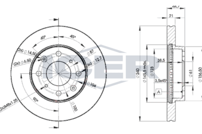 спирачен диск ICER 78BD1701-2