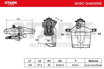 спирачен апарат STARK SKBC-0460098