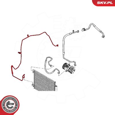 ESEN SKV - Vysoko/nízkotlakové vedenie klimatizácie RENAULT , 54SKV612
