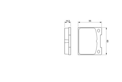 Brake Pad Set, disc brake 0 986 460 881