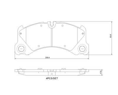 Brake Pad Set, disc brake P 65 046