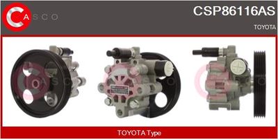 CASCO Hydraulikpumpe, Lenkung Brand New HQ (CSP86116AS)