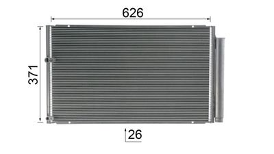 CONDENSATOR CLIMATIZARE MAHLE AC813000P 9